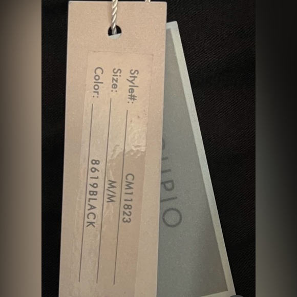 💥NEW Women’s Black Cupio Lightweight Jacket 3/4 Sleeve Lapel Open Front Med - Picture 4 of 8